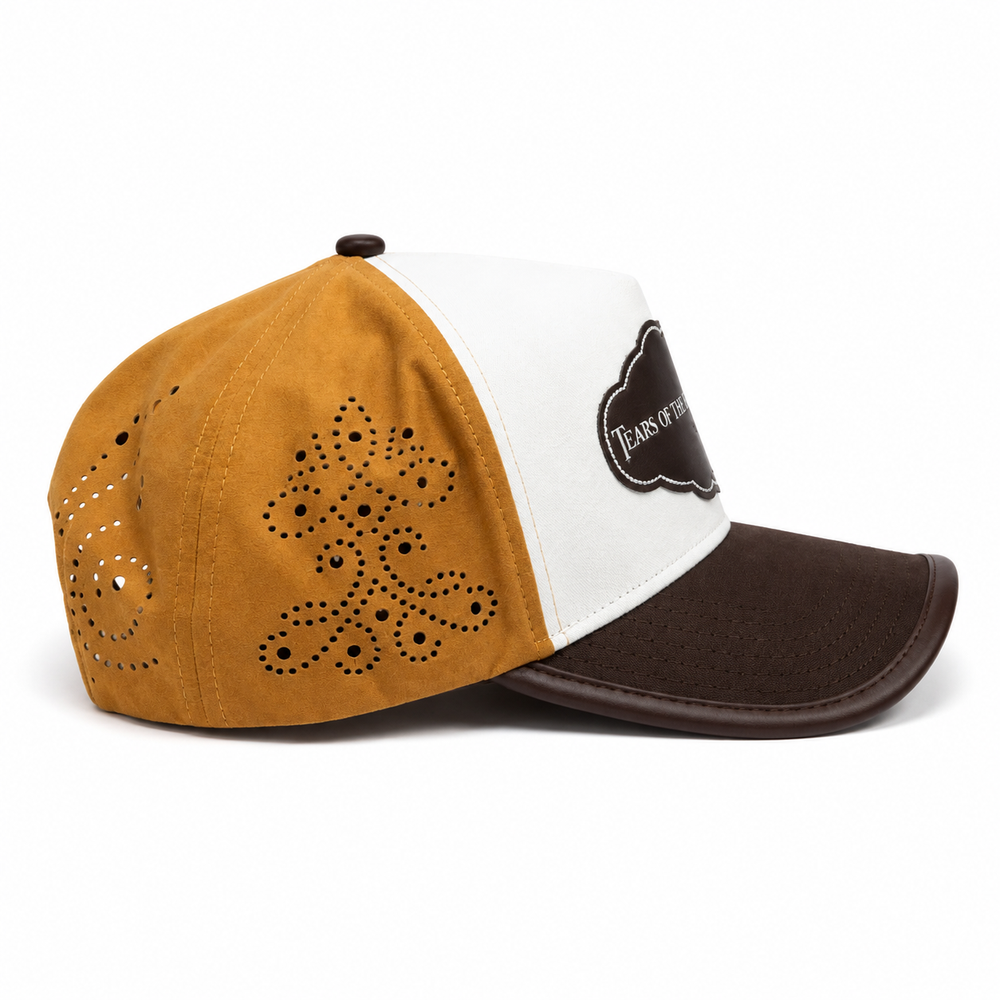 BROGUE HAT (THREE-TONE) (PRE-ORDER) angle 2